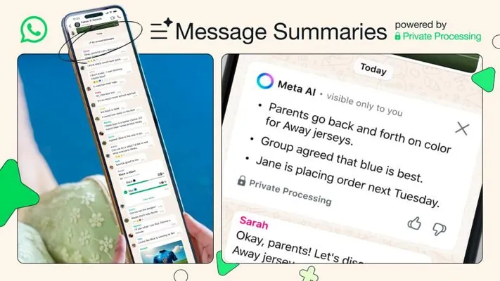 Emeli aň WhatsApp-da okalmadyk hatlaryň gysgaça mazmunyny jemläp aýdyp berer
