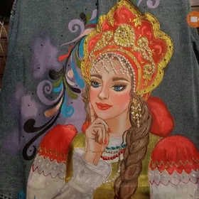 Джинсовка с рисунком