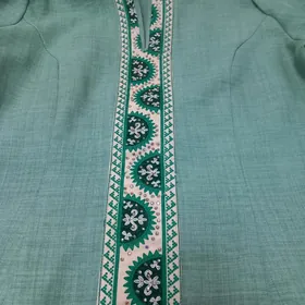 лён платье