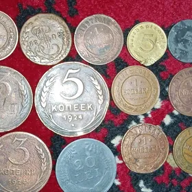 Монета копейка teññe копеек