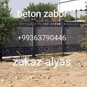 beton zaborlar
