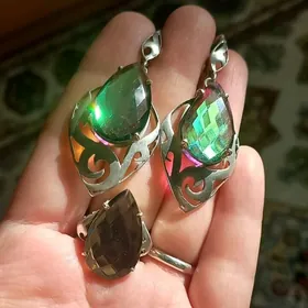 комплект, серебро 925