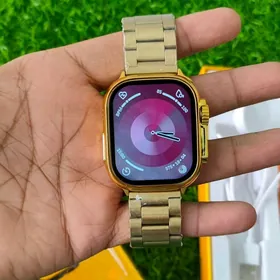 Gold Smart watch ultra Glyansy