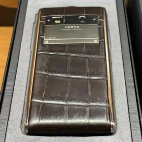 Vertu Aster T Brown Alligator