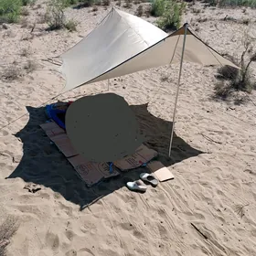 Günden goraȳan tent, saȳaban