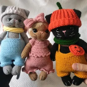 Вязаный котик/örülen pişik