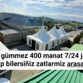 Toÿ palatka hyzmatlary ynamly
