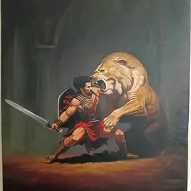 "Ýolbars bilen söwş" el ishi