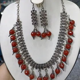 серебро бусы ожерелье с камями