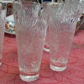 хрустальные бокалы 5шт 150м