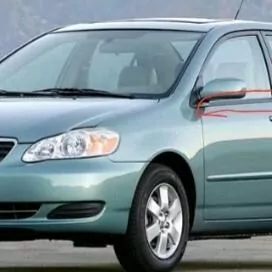 Corolla ayna molding rezin