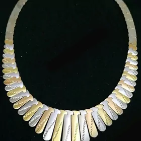 gyzyl kolye золотой колье