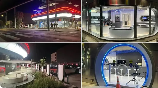 Tesla превращает зарядку в приятный досуг c рестораном и автокинотеатром