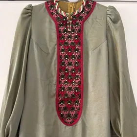 Köynek yuka gulyüpek, şyfon