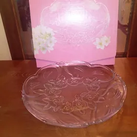 Новое стеклянное блюдо