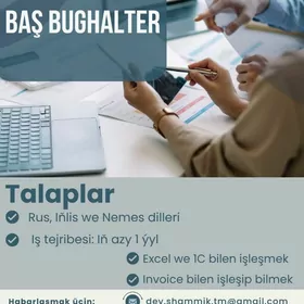 Baş Bughalter işgär gerek
