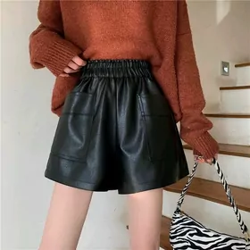 Кожанные шорты
