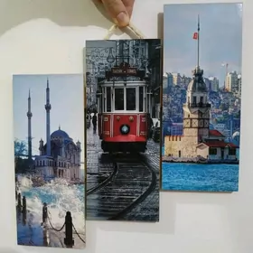 картина, освежитель, лампа