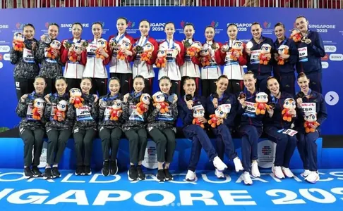 Hytaýyň suwda sinhronly ýüzmek boýunça ýygyndysy Dünýä çempionatynda altyn medal aldy
