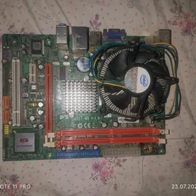 материнская плата ddr2 + core2