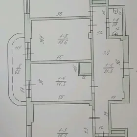 Гоголя 3 этаж 3 ком 127м²