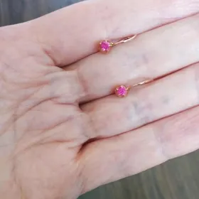 золотые детские сережки