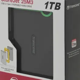 Внешний жесткий диск TRANSCEND 1TB STOREJET 25M3