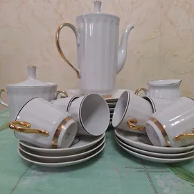 Кофейный  сервиз, фарфор