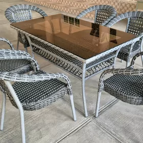 rattan Stol Stul Стол Стул