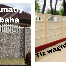 beton  zabor
