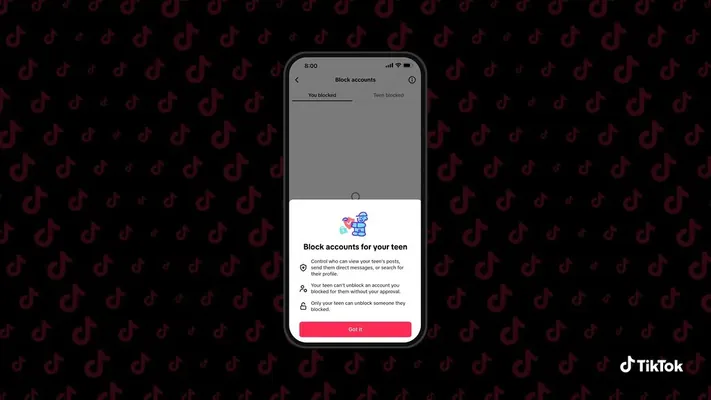 Родители смогут блокировать аккаунты подростков в TikTok и следить за их действиями