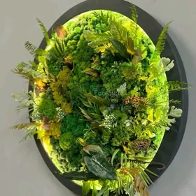 Панно картина из мха