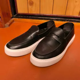 КОЖАНЫЕ МАКАСИНЫ! BERSHKA!
