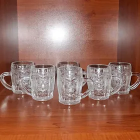 хрустальные бокалы 6шт 250м