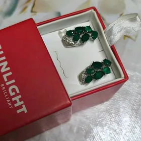 серебряные серьги