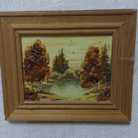 картины из янтаря