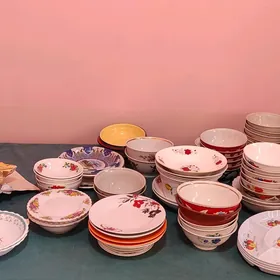 Şa käseler, tarelkalar
