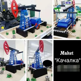 макет качалка. Maket nebit gaz