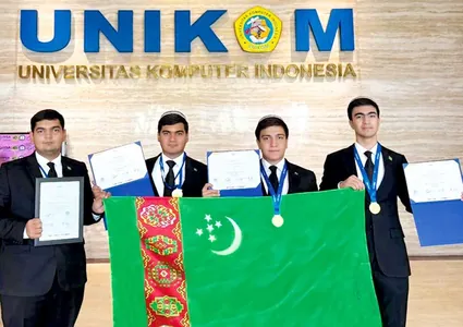 Türkmen talyplarynyň taslamasy Indoneziýada dünýä olimpiadasynda 1-nji orna mynasyp boldy