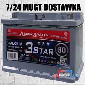 📢GARAŞARYNA🛑Akum 3STAR 12V60AH