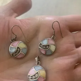 серебряный комплект