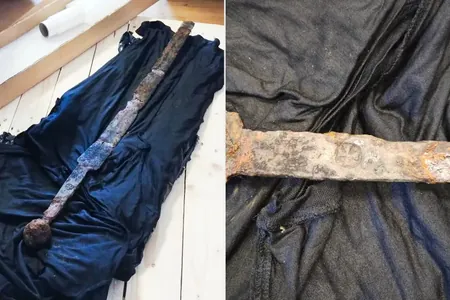 Polşada balykçy derýadan ýaşy 700 ýyla barabar bolan gylyjy çykardy