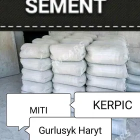 ЦЕМЕНТ MITI SMENT KERPIÇ MYTY BISEN KERPIÇ PULPA GUM NALOWKA TOPRAK DERS GRAWY KERAMZIT ŞEBIL DASDAWKA MUGT