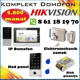 IP domofonlar taze komplekt