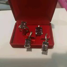 серебряный комплект