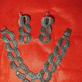 серебряный комплект