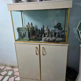 Аквариум с тумбой