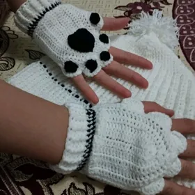 örülen şapka şarf ellik