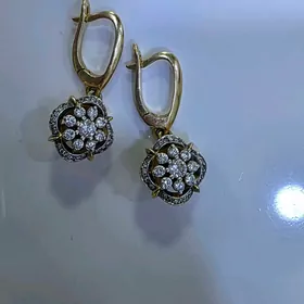 бриллиант серьги
