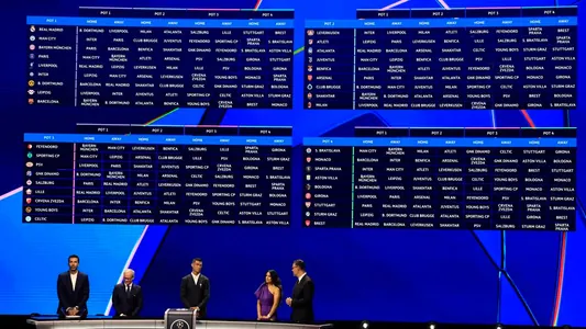 Çempionlar ligasynyň bije çekişigi geçirildi. 36 klubuň ählisi öz garşydaşyny bildi